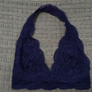 Urban Outfitters Royal Blue Halter Bralette